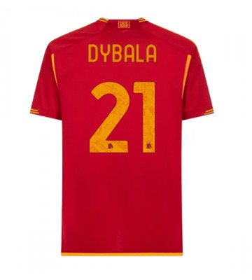 AS Roma Paulo Dybala #21 Primera Equipación 2023-24 Manga Corta